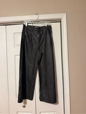 We The Free Black Faux Leather Pants thumbnail 2