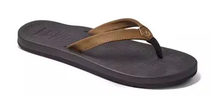 Reef Zen Love Womens Flip Flop Sandals Brown Black Size 8 Comfort Beach Thong thumbnail 1