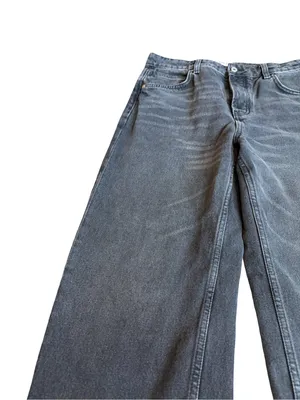 We The Free Washed Black Wide Leg Dropped Boyfriend Jeans Denim Size 28 Women's thumbnail 3