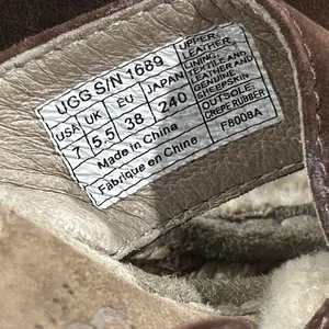 UGG Women's Brown Shearling Mules thumbnail 4