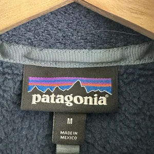 Patagonia Sweater Sz M Re-Tool Snap-T Pullover Fleece Blue Polartec thumbnail 4