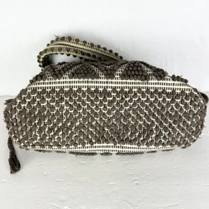 Antonello Tedde Capriccioli Handwoven Eco Luxury Handbag Large Rombi Linen thumbnail 5
