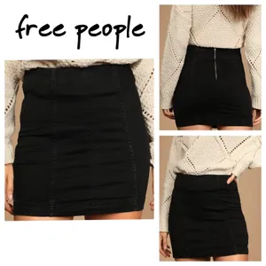 Modern Femme Denim Mini Skirt Black Size 0 thumbnail 2