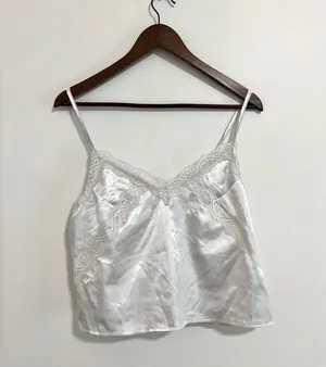 SheIn White Silk Pajama Set thumbnail 1
