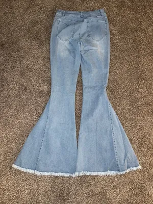 Chrysanthemum Blue Flare Jeans thumbnail 2