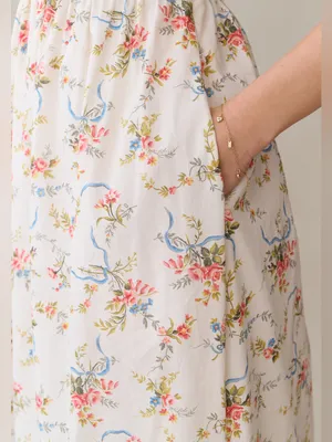 NWT few moda andi cotton dress size 4 sorella vintage bouquet floral maxi lace thumbnail 4