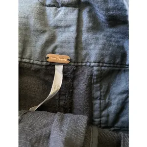 Free People Paperbag Waist Shorts Womens Size 2 Grey Linen‎ Blend Boho Casual thumbnail 4