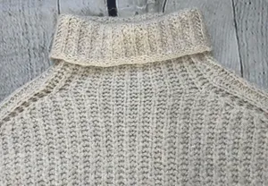 Beige High Neck Longline Sweater thumbnail 8