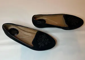 Clarks Artisan | Black Alitay Kallen Suede Flat - 6M thumbnail 5