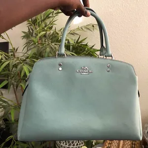 Coach Lillie Carryall Light Pastel Blue Satchel Hand bag Purse A2223 - 91493 thumbnail 1