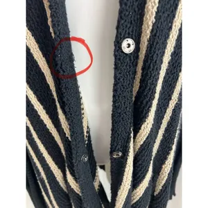 Free People Circle Back Striped Chevron Cardigan Small thumbnail 5