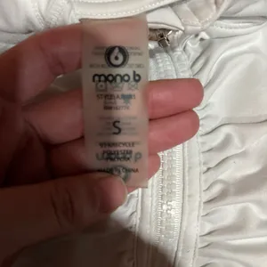 Mono b cropped white athletic jacket  thumbnail 2