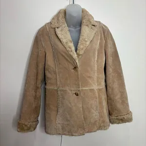 Giacca Vintage Penny Lane Genuine Leather Hippy Coat Tan brown medium jacket thumbnail 1