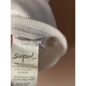 Supré White Mock Neck Crop Top Size S thumbnail 4