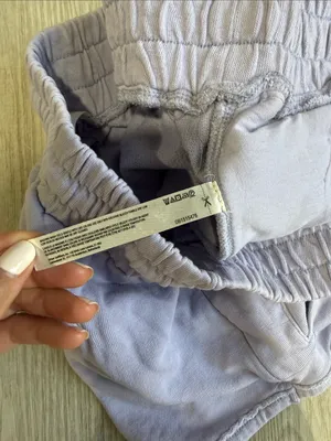 Anthropologie Daily Practice for love casual lavender shorts thumbnail 7
