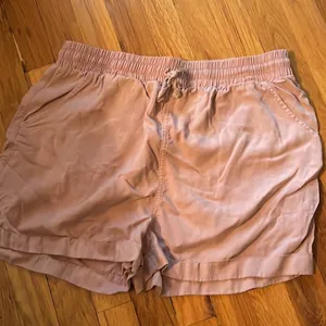 Universal Threads Mid Rise Drawstring Soft Flowy Short Blush Pink, Sz M thumbnail 3