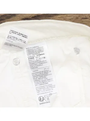 Levi's Womens 501 Original Shorts Denim Jean Jorts Disco Nights White 34 thumbnail 3