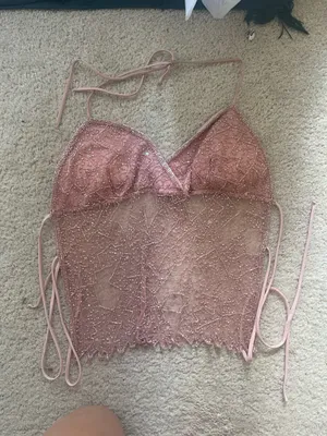 Bebe sparkly backless top thumbnail 1