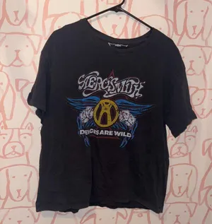 Aerosmith Licensed Deuces are Wild Women's Screen Print Short Sleeve T-Shirt thumbnail 2