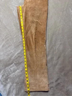 Margaret Godfrey Vintage Leather Suede Tan Pants - Size 4 thumbnail 11