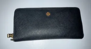 Tory Burch Black Emerson Zip‎ Passport Continental Wallet K thumbnail 1