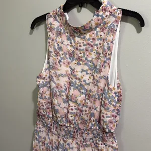 FSL Apparel floral print ruffled halter top maxi dress thumbnail 5
