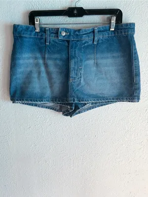 Free People We The Free Gallivanting Peekaboo Micro Skort Denim Sz 33 thumbnail 3