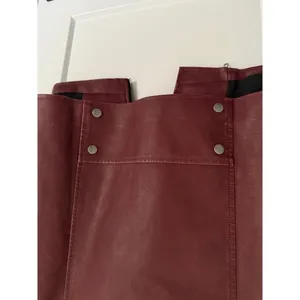 $42 New Wild Fable Faux Leather Moto Vest - Berry - Small thumbnail 9