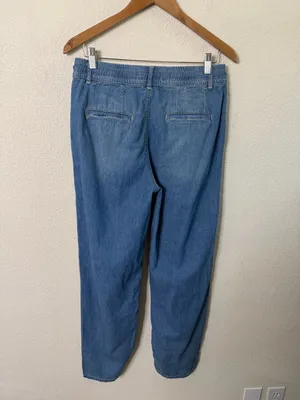 Free‎ People We The Free Luna Denim Pull On Pants Womens Size XS thumbnail 10