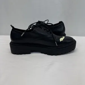 Hot Topic Glow In Dark Bats Lace Oxford 8 Halloween Goth Grunge Dark Romantic thumbnail 3