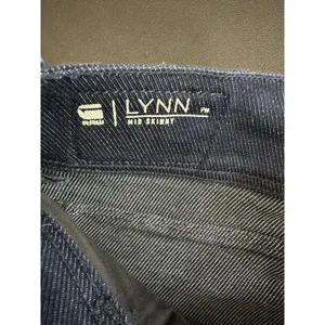 G-Star Raw Lynn Mid Skinny Jeans Womens 28x32 Blue Dark Wash Side Zip Tuxedo thumbnail 6