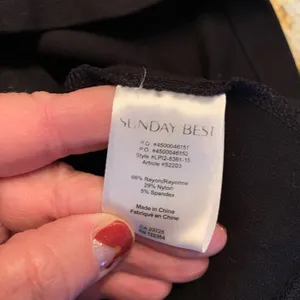 Aritzia SUNDAY BEST Black Knit Short Sleeve Mini Dress Size 6 M Small Stretch thumbnail 8