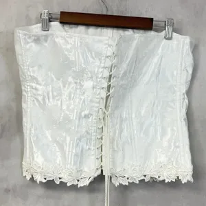 Vintage Empire Intimates Corset‎ Top Women 44 Floral Jacquard Regency Coquette thumbnail 3