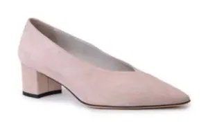 Amalfi by Rangoni Shoes Pablito Pointed Toe Size 7 Pink Pump Cashmere‎ Suede thumbnail 1