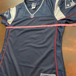 Pro Line New England Patriots Rep Jersey Blank Women's Medium Blue NFL Football thumbnail 7