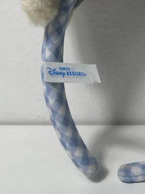 Tokyo Disney Resort Thumper Bambi Gingham Plush Headband Ears W/ Butterfly thumbnail 10