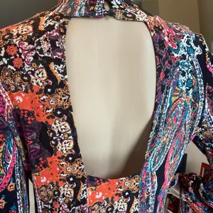 Free People multicolor All Doll Up paisley Mini Dress size Medium thumbnail 5