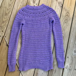 Lauren Ralph Lauren Women's Purple Open Knit Sweater Size S thumbnail 2