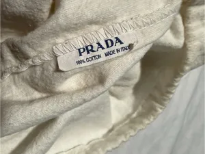 Prada Black Leather Hobo with Gold Chain Accent and dust bag . thumbnail 7