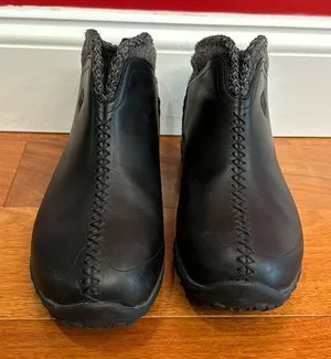 Sorel‎ Black Leather Joliette Thinsulate Waterproof Ankle Boots Size 8 thumbnail 1