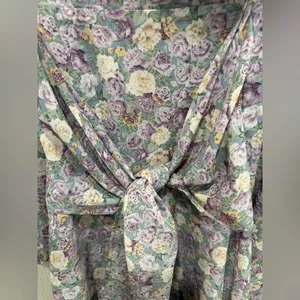 ASTR The Label Long Sleeve Mini Floral Dress in Lavender Romantic Boho Garden thumbnail 6