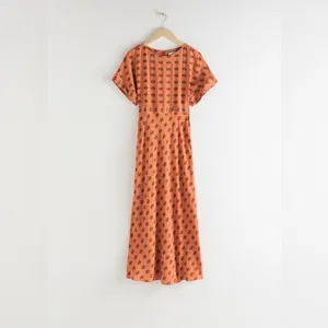 & OTHER STORIES Short Sleeve Printed Maxi Dress thumbnail 3