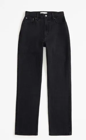 Abercrombie Curve Love Ultra High Rise 90s Straight Jeans thumbnail 1