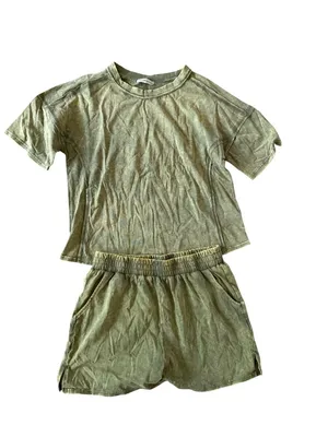 ZENANA Green Ombré Two Piece Casual Lounge Set Size Large thumbnail 6
