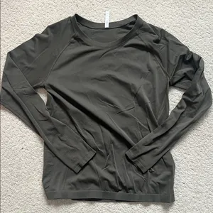 Athleta Dark Gray Long Sleeve Top thumbnail 1