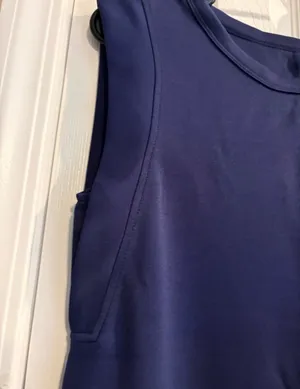Sleeveless Navy Maxi Dress Blue Size M thumbnail 3