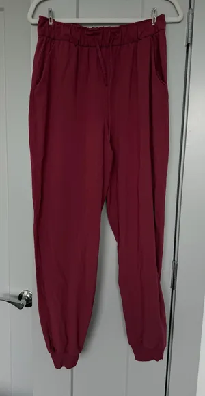 Lululemon Burgundy/Wine Joggers - Size 8 AS IS thumbnail 1