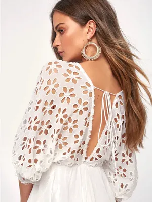 Free people Bella Note Eyelet Mini Dress thumbnail 7