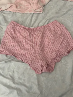 Hollister Pink Plaid Lounge Shorts thumbnail 5