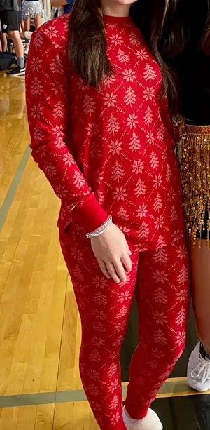 Christmas Pajama Set Red thumbnail 1